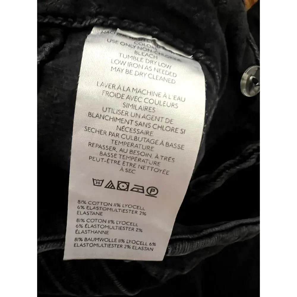 Anthropologie Maeve The Colette High Waisted Black Pants Size 26 Petite DR